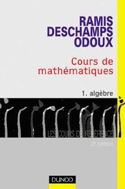 Cover of: Cours de mathematiques tome 1 algebre np