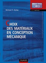 Cover of: Choix des materiaux np 1 édition