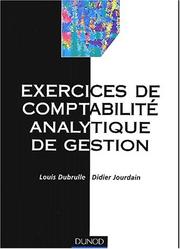 Cover of: Exercices de comptabilité analytique de gestion