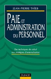 Cover of: Paie et Administration du personnel : Des Techniques de calcul aux stratégies d'externalisation