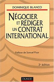 Cover of: Négocier et rédiger un contrat international