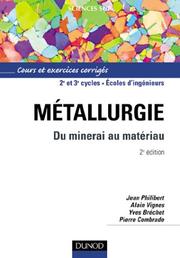 Cover of: Métallurgie  by 
