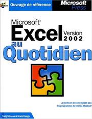 Cover of: Microsoft Excel version 2002 au quotidien