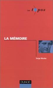 Cover of: La mémoire
