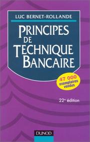 Cover of: Principes de technique bancaire
