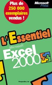 Cover of: L'Essentiel Microsoft Excel 2000