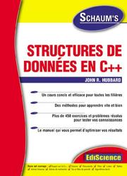 Cover of: Structures de données en C++