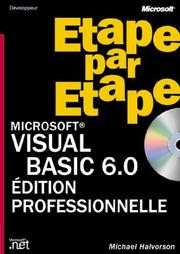 Cover of: Microsoft Visual Basic 6.0 étape par étape (+ CD-Rom)
