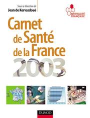 Cover of: Carnet de santé de la France 2003