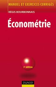 Cover of: Econométrie