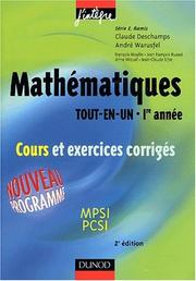 Cover of: Mathématiques tout en un - 1re année, cours et exercices corrigés by 
