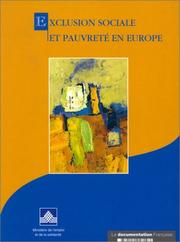 Cover of: Exclusion sociale et pauvreté en Europe
