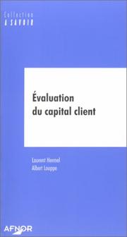 Cover of: Evaluation du capital client