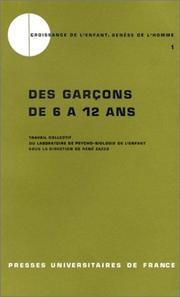 Cover of: Des Garçons de six à douze ans