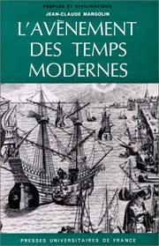 Cover of: L'avènement des temps modernes