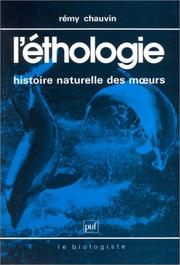 Cover of: L'éthologie (Ancien prix éditeur : 16.00  - Economisez 50 %) by Rémy Chauvin