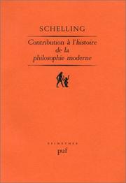 Cover of: Contribution à l'histoire de la philosophie moderne