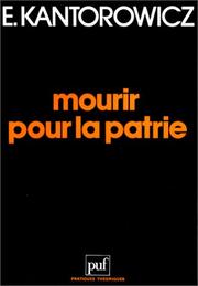 Cover of: Mourir pour la patrie et autres textes