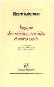Cover of: Logique des sciences sociales et autres essais (Ancien prix Ã©diteur : 34.00 Â - Economisez 50 %)