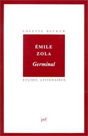 Cover of: Emile Zola: "Germinal"
