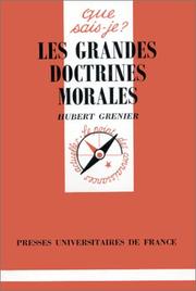 Cover of: Les grandes doctrines morales