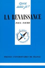 Cover of: La Renaissance