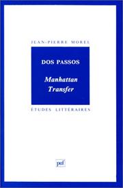 Cover of: Dos Passos  by Jean-Pierre Morel