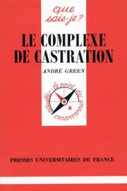 Cover of: Le complexe de castration