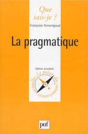 Cover of: La Pragmatique