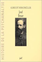 Cover of: Josef Breuer