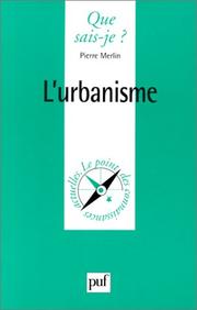Cover of: L'Urbanisme