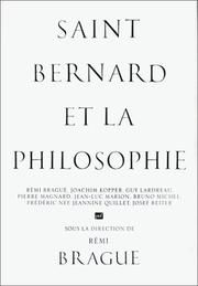 Cover of: Saint Bernard et la philosophie (Ancien prix éditeur : 22.00  - Economisez 50 %)