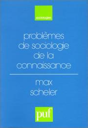 Cover of: Problèmes de sociologie de la connaissance