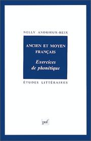 Cover of: Ancien et moyen français by Nelly Andrieux-Reix