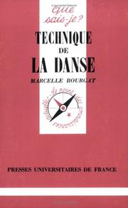 Cover of: Technique de la danse