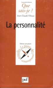 Cover of: La Personnalité