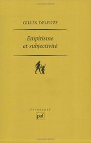 Cover of: Empirisme et subjectivite: Essai sur la nature humaine