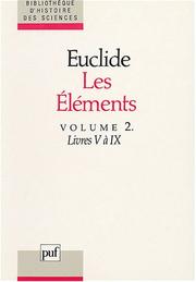 Cover of: Les Eléments by Euclid