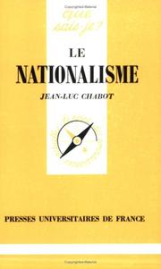 Cover of: Le Nationalisme