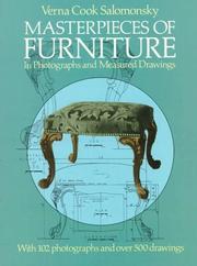 Cover of: Masterpieces of furniture | Verna Cook Shipway