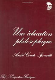 Cover of: Une éducation philosophique