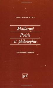 Cover of: Mallarmé : Poésie et philosophie