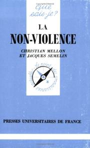 Cover of: La Non-Violence