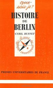 Cover of: Histoire de Berlin