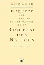 Cover of: La richesse des nations, coffret de 4 volumes