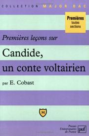 Cover of: Premières leçons sur Candide, un conte voltairien