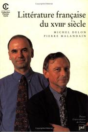 Cover of: Littérature française du XVIIIe siècle