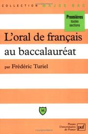 Cover of: L'oral de français au baccalauréat