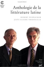 Cover of: Anthologie de la littérature latine