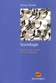 Cover of: Sociologies : Etudes sur les formes de la socialisation